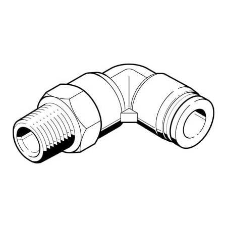 Push-In L-Fitting QBL-1/8-1/4-U-M